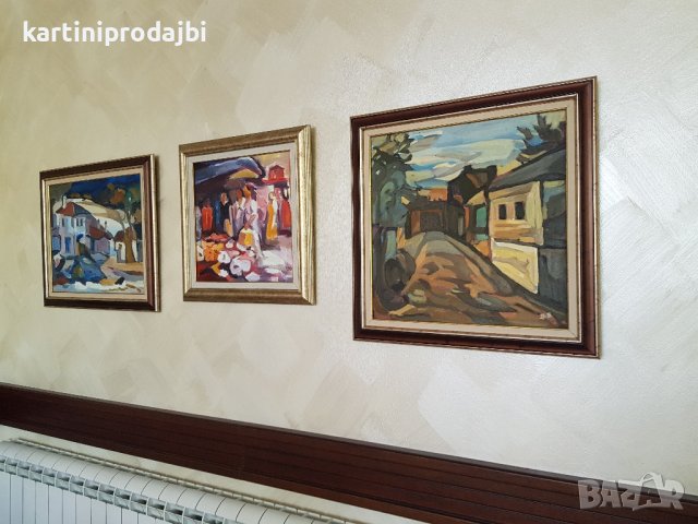 Лот от три маслени картини, снимка 3 - Картини - 42258169