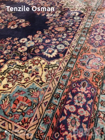 Над 50 годишен ръчно вързан  Персийски килим, снимка 6 - Колекции - 31142902