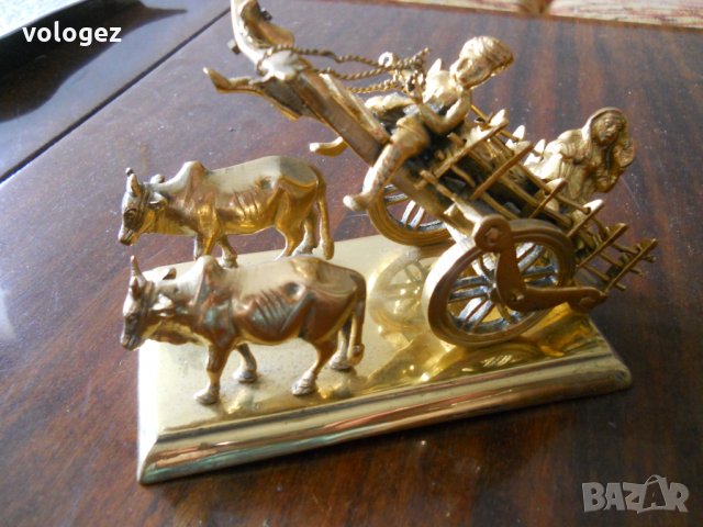 Старинна бронзова статуетка, снимка 5 - Антикварни и старинни предмети - 31548641