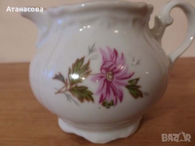 Каничка за мляко латиера български порцелан Коста Йорданов Видин 1960 г, снимка 5 - Аксесоари за кухня - 44202680