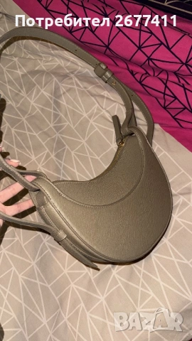 Дамска чанта Polene в сиво, снимка 2 - Чанти - 53184898
