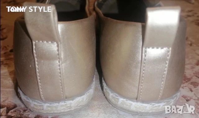 Златисти Нови Дамски Обувки 39, снимка 6 - Дамски ежедневни обувки - 51696820