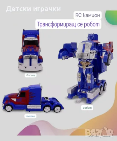 Камион трансфомер с дистанционно Оптимус Прайм, снимка 4 - Коли, камиони, мотори, писти - 48476214