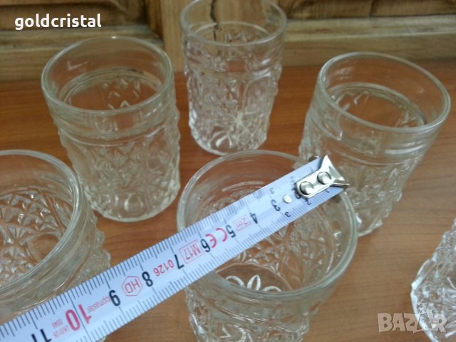 Стъклени кристални чаши, снимка 4 - Чаши - 36992157