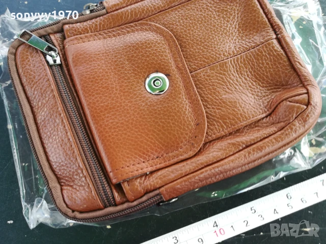 КАФЯВА ЧАНТА-КОЖЕНА 1907251838, снимка 5 - Чанти - 51075299