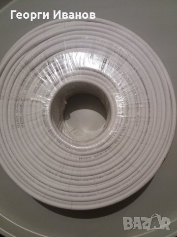 Коаксиален кабел високо качество 100метра, снимка 2 - Друга електроника - 40136402