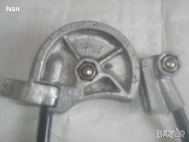 Немски Ръчен Тръбогиб 10-12мм-Уред Огъване Меки/Полутвърди Тръби-34см/Радиус 40мм/0-180 Градуса, снимка 7 - Други инструменти - 44495558