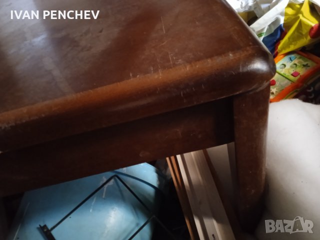 Продавам дизайнерска масичка разтегателна дървена, снимка 7 - Маси - 35654992