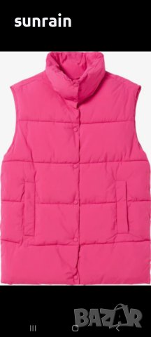 розов елек Bershka, снимка 2 - Елеци - 40627508