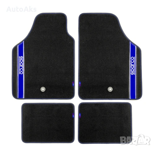 Универсални мокетни стелки Sparco - червени, сиви, сини или черни, снимка 4 - Аксесоари и консумативи - 54121552