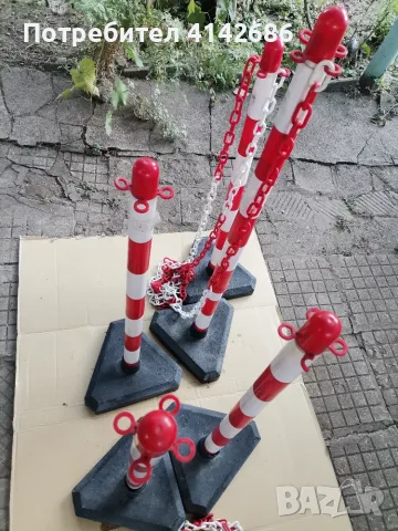 Сигнално-оградителни колчета с верига, снимка 5 - Огради и мрежи - 56083734