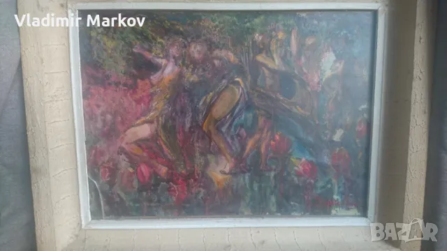 Оригинална Стара картина Г.Машев , снимка 9 - Колекции - 50394504