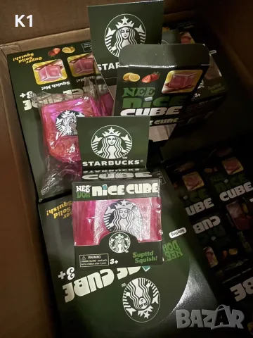 NeeDoh Starbucks Squishy Nice Cube, Скуиши Кубче Старбъкс Nee Doh
