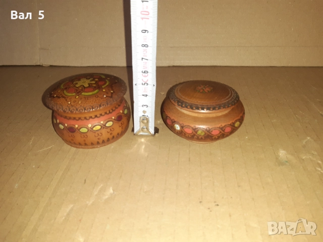 Стари красиви дървени солници , солница, снимка 3 - Антикварни и старинни предмети - 52839616