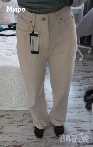 Дамски бели дънки Trendyol - 38 размер, снимка 7 - Дънки - 54172447