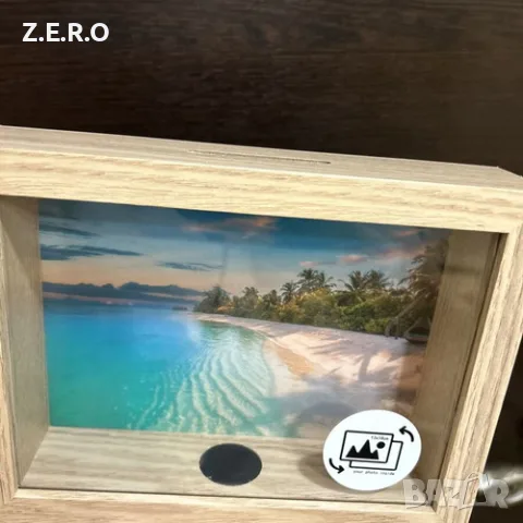 Дървена касичка с фоторамка нова, shadow box, снимка 7 - Декорация за дома - 56119436