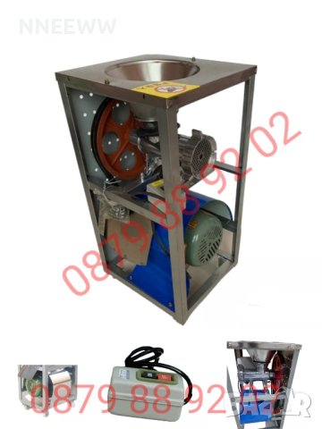 Алуминиева месомелачка №32 с колела, мелачка за месо с мотор и стойка