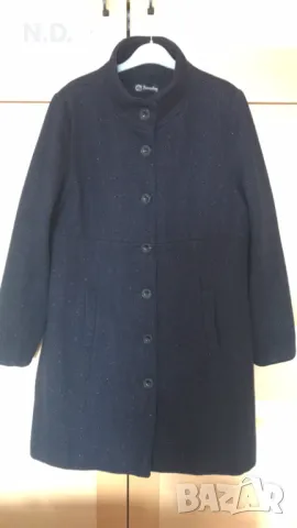 Дамско зимно черно вълнено палто Scarabey, размер М