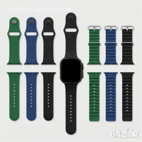 Смарт часовник Ultra 2.0 със 7 каишки, снимка 6 - Мъжки - 54215365