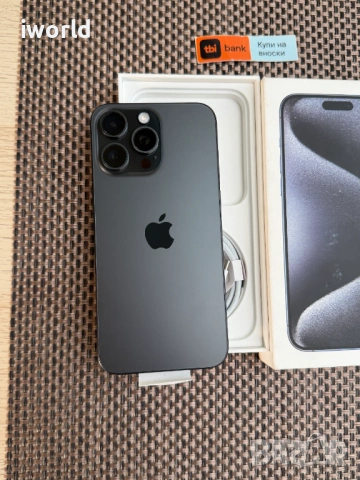 100% Батерия❗iPhone 15 Pro MAX лизинг от 29€ на мес black Titanium❗️256GB❗️, снимка 4 - Apple iPhone - 53165583