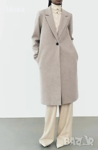 Меко палто Zara, снимка 2 - Палта, манта - 56511799