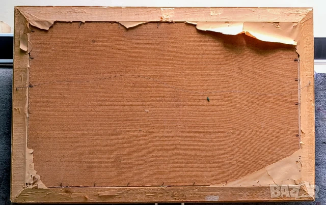 Оригинална маслена картина с цветя – подписана, Гърция, XX век, снимка 9 - Картини - 51236326