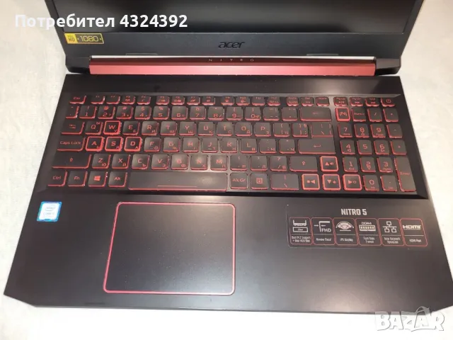 Acer Nitro 5 (AN515-54), снимка 2 - Лаптопи за игри - 48284451