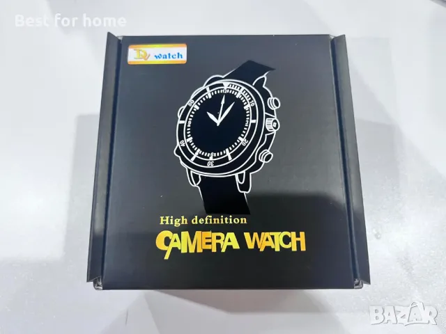 Шпионски часовник - камера Menborn с черна кожена каишка, снимка 9 - Камери - 49267909