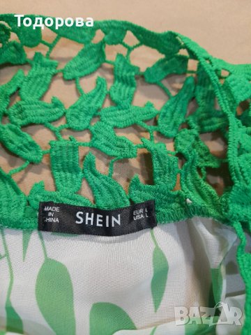 Прекрасна със зелена дантела, снимка 6 - Туники - 37062359