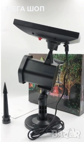 Водоустойчив външен лазер, коледни светлини,  соларен, снимка 2 - Прожектори - 52586994