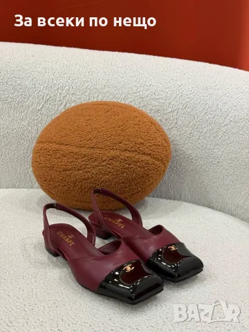 Chanel Елегантни Дамски Обувки На Нисък Ток С Каишка И Квадратна Форма На Пръстите-5 Цв. Код SEM-777, снимка 2 - Дамски обувки на ток - 56120902