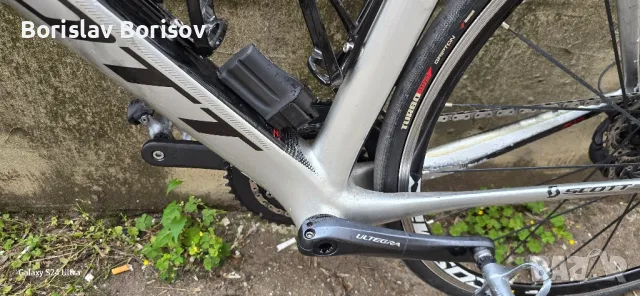 карбонов шосеен велосипед Scott foil ultegra di2 2х10. Размер 54., снимка 3 - Велосипеди - 50348522