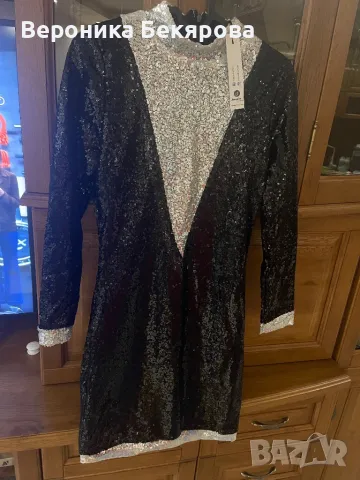Елегантна пайетена рокля, снимка 6 - Рокли - 48836181