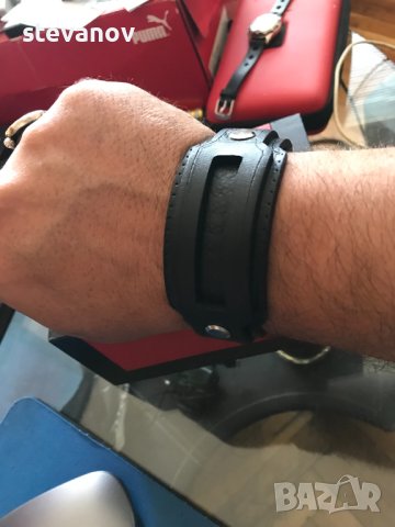 гривна кожена мъжка, снимка 2 - Гривни - 42548134