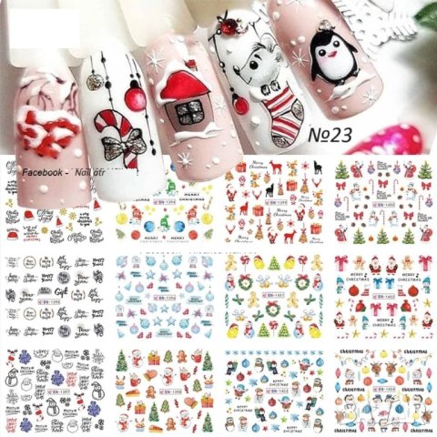  Коледни водни стикери № 23