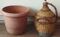 Плетени дамаджани 27 л и 10 л.Манерки,Кафеварка,месингов  ибрик,Бутилки 19 л.Кафеварка., снимка 2
