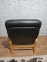 Скандинавско кресло от естествена кожа!, снимка 3