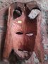 Махагонова маска ритуална стара дървена традиционно изкуство от Африка 43738, снимка 3