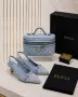 Gucci Дамски Светло Сини Обувки На Ток Гучи - Различни Модели Код E146, снимка 3