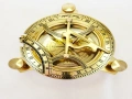Луксозен компас от бронз със слънчев часовник – 11 см подарък с характер, снимка 1