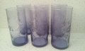 Стъклени чаши Кока Кола от един цвят прозрачно сини 6 бр, снимка 3