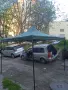 Шатра 3х3м Черна подсилена конструкция, шагрен, неръждаема с непромокаемо покривало, снимка 2