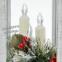 Коледен фенер-28 см./коледен фенер с LED свещи=декоративен коледен фенер, снимка 4