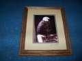 Подписана рамкирана художествена фотография на белоглав орел, снимка 1