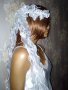 Ефектно венче  с перли и спираловидни ленти за сватба или моминско парти, снимка 7