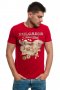 Нова мъжка червена тениска с трансферен печат България - Treasure Land (Земя на съкровищата), снимка 6