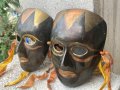 Сет от две Стари бронзови маски 1970г, снимка 3