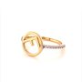 Златен дамски пръстен 2,04гр. размер:57 14кр. проба:585 модел:16563-3, снимка 2