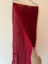 Червен дълъг плетен пролетен шал ❤️, снимка 4