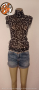 Прозрачна блуза с къс ръкав Zara, снимка 1 - Корсети, бюстиета, топове - 44709669